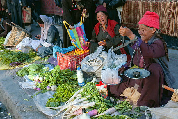 women in leh market